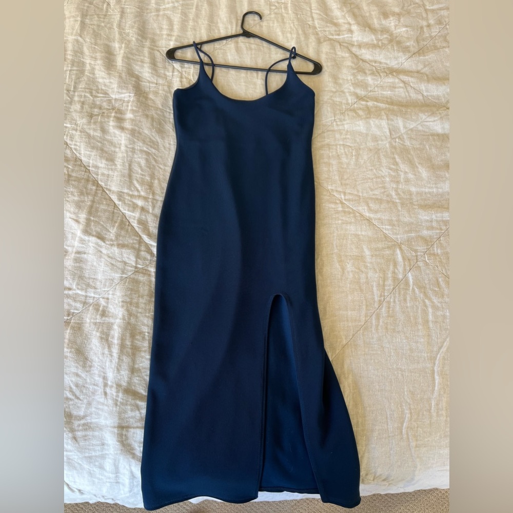 Navy Blue Basic Dress